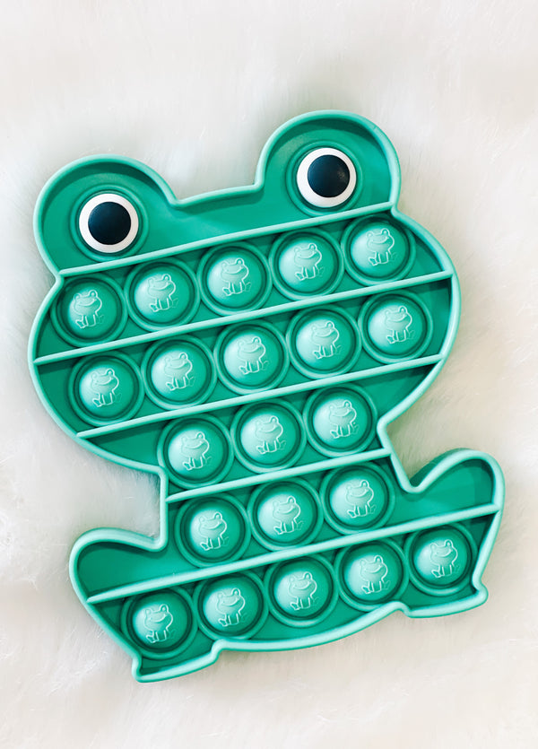 Frog Shaped Bubble Popper  - Baby Sensory Fidget Toy