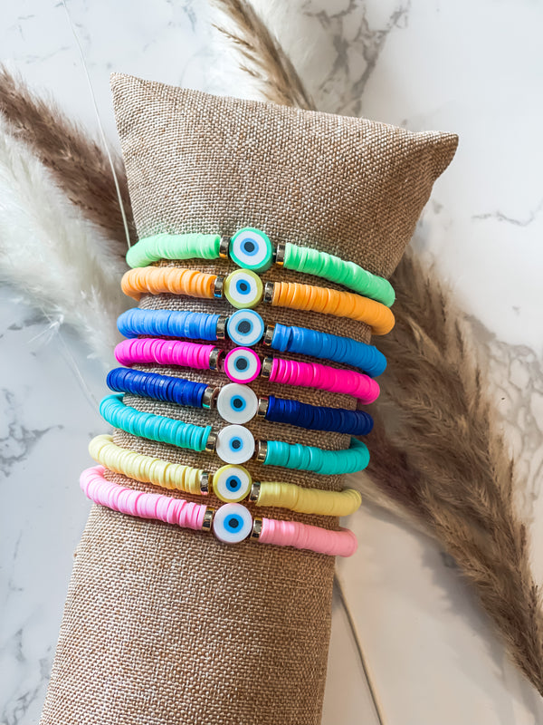 Sasha - Heishi Beads Bracelets in Solid Color