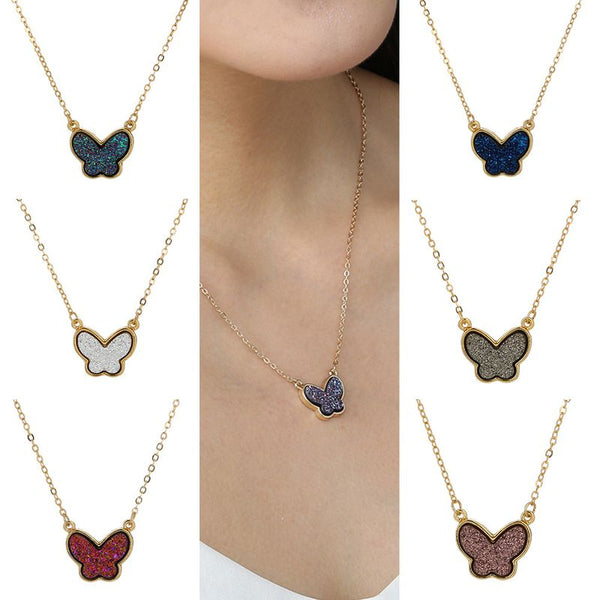 Butterfly Crystal Fashion Necklace