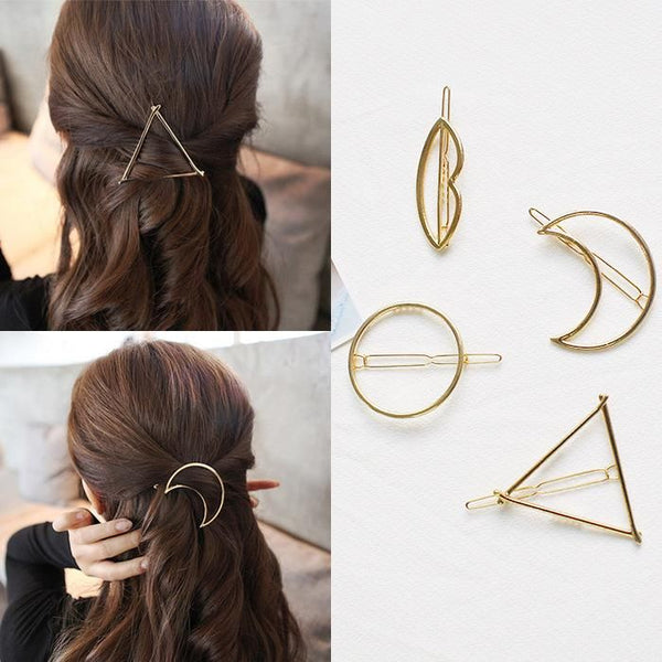 Trendy Hair Clip with Plating