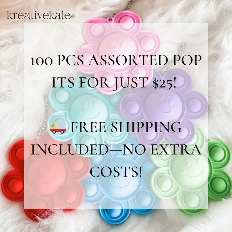 100 Assorted Pop Its Mega Sale-FREE SHIPPING!