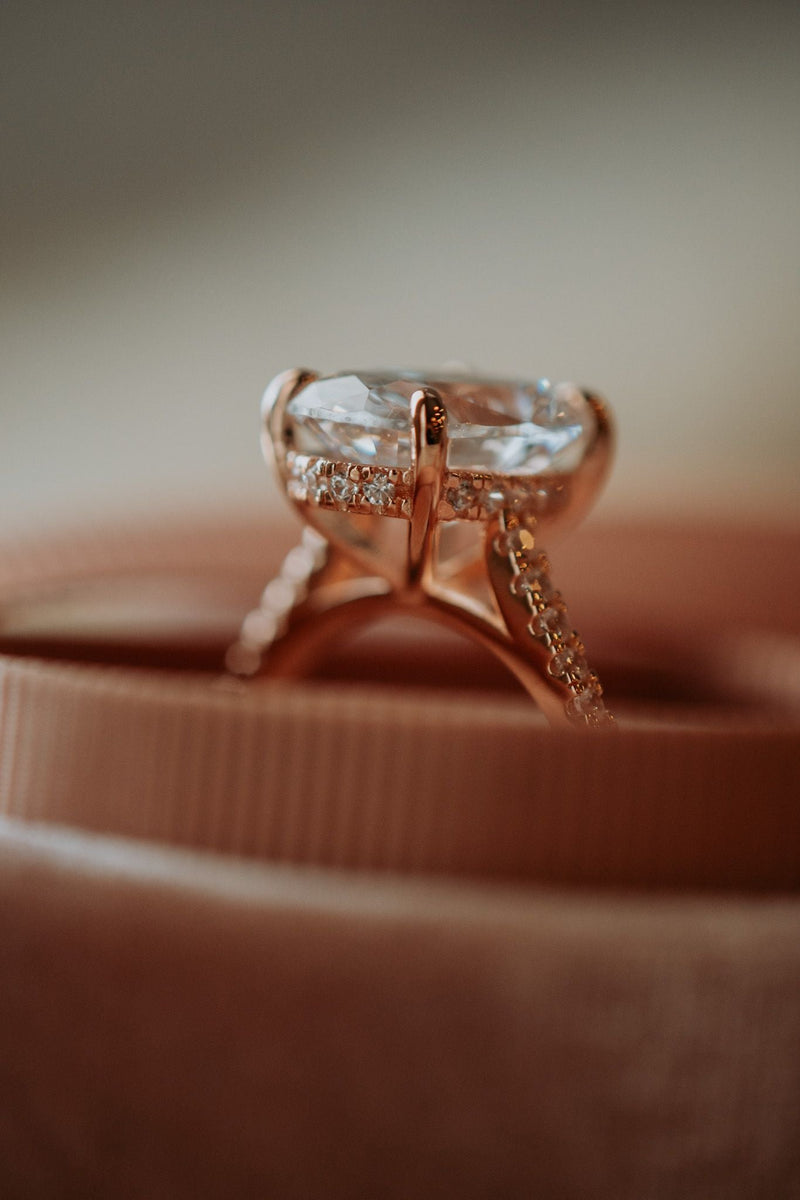 Marina Oval Cut Rose Gold Ring