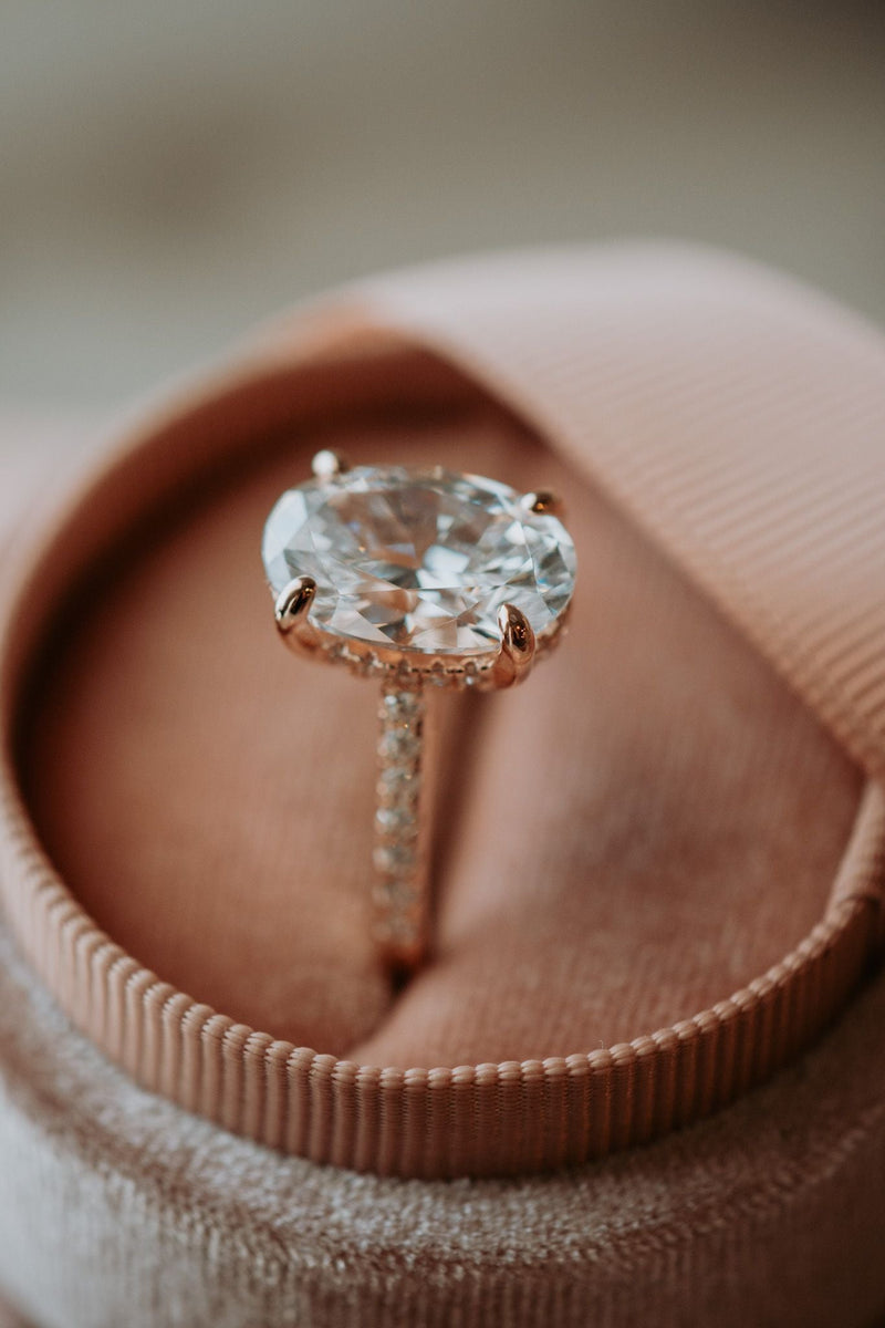 Marina Oval Cut Rose Gold Ring