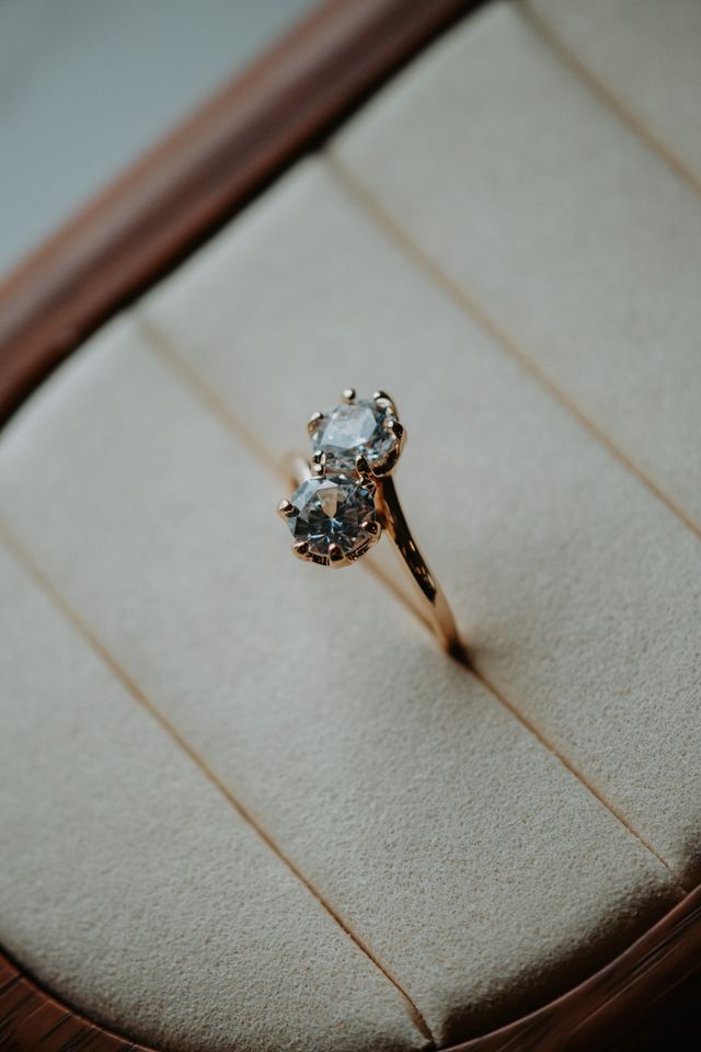 Milla Two-Stone Rose Gold Ring