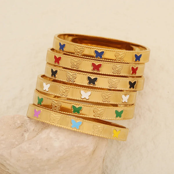 Julia Butterfly Gold Bangle