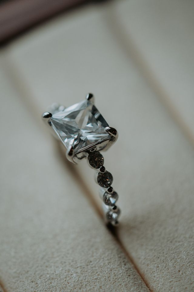 Tory Princess Cut Silver Ring