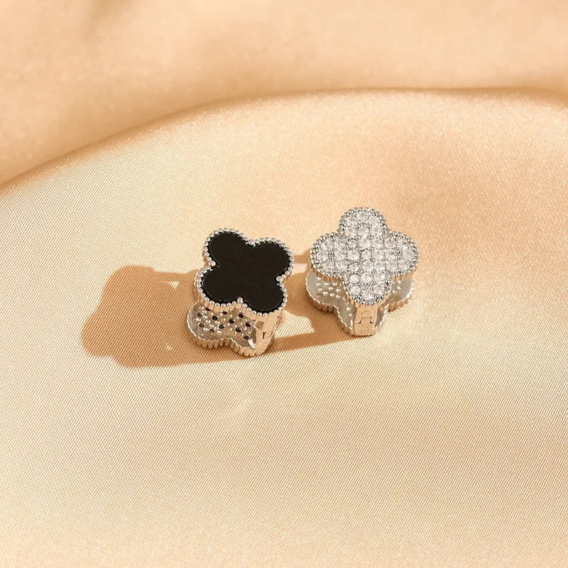 Ada Four-Leaf Clover Ear Clip Earrings