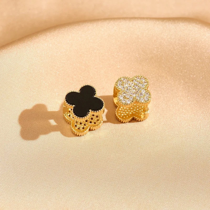 Ada Four-Leaf Clover Ear Clip Earrings