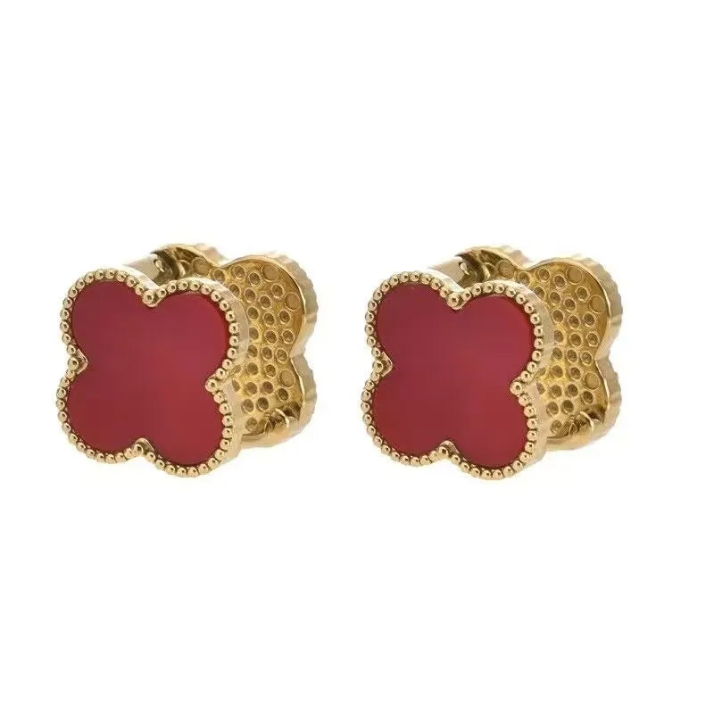 Ada Four-Leaf Clover Ear Clip Earrings