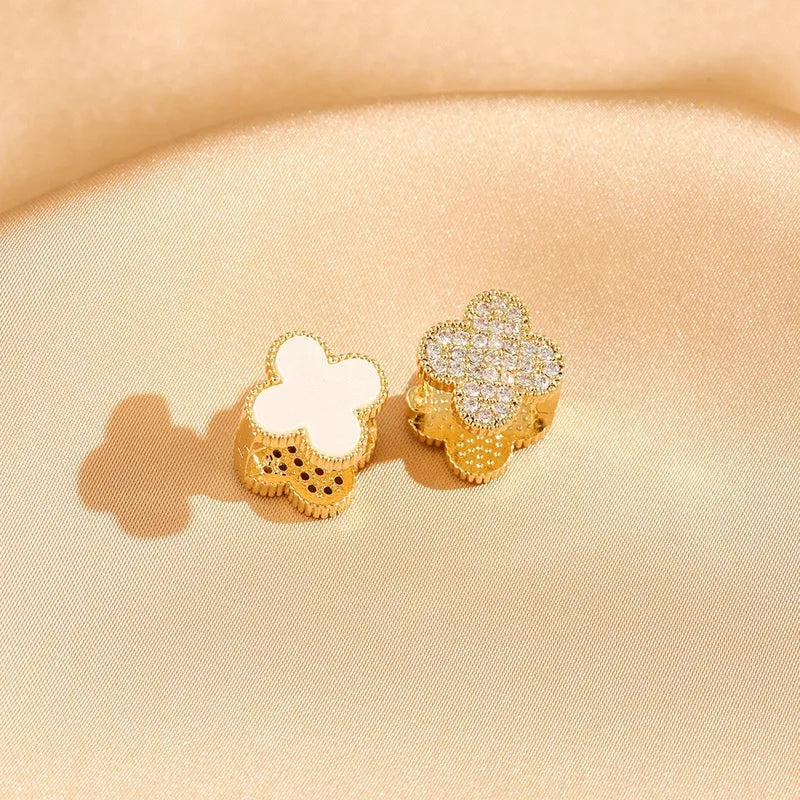 Ada Four-Leaf Clover Ear Clip Earrings