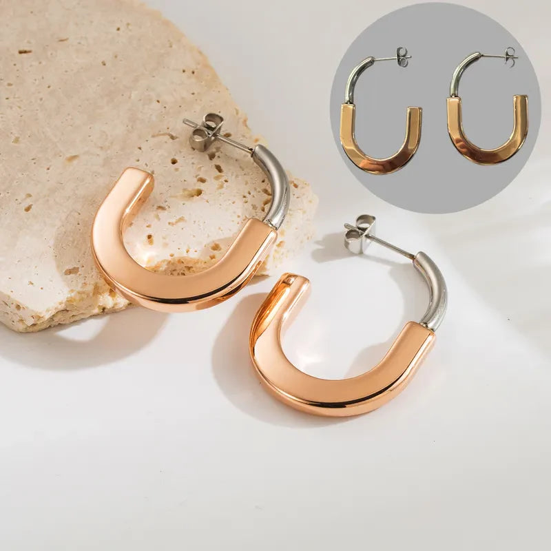 Allen C-shaped Stud Earrings