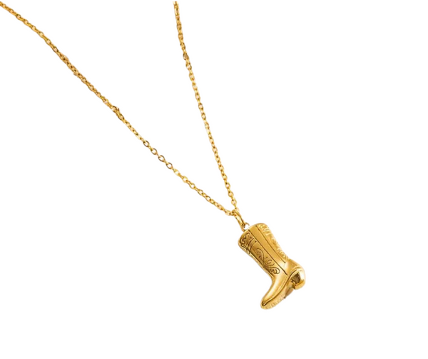 Natalie Cowboy Boot Necklace