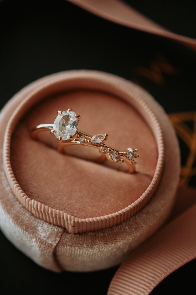 Raya 2PC Champagne Gold Ring Set