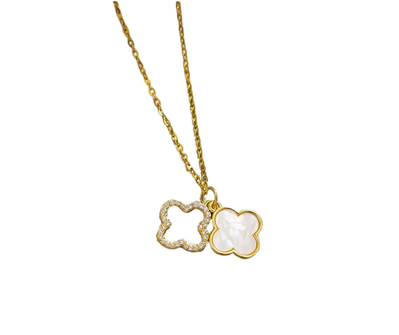 Lottie Four Leaf Clover Zircon Necklace