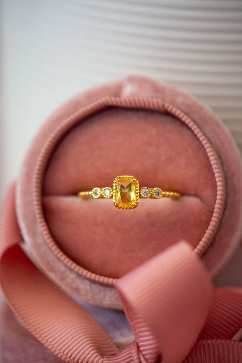 Enya Citrine Gold Ring