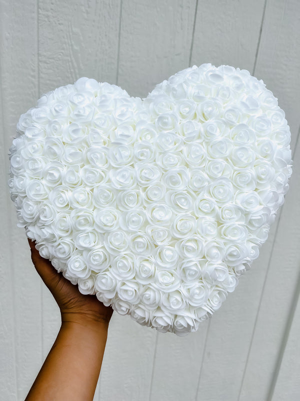 White Rose Hearts - Perfect for Valentine's Day Gifting