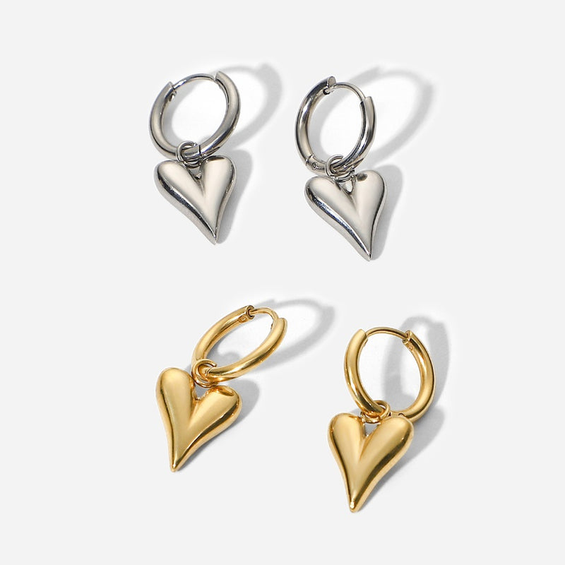 Esme Heart Drop Earrings