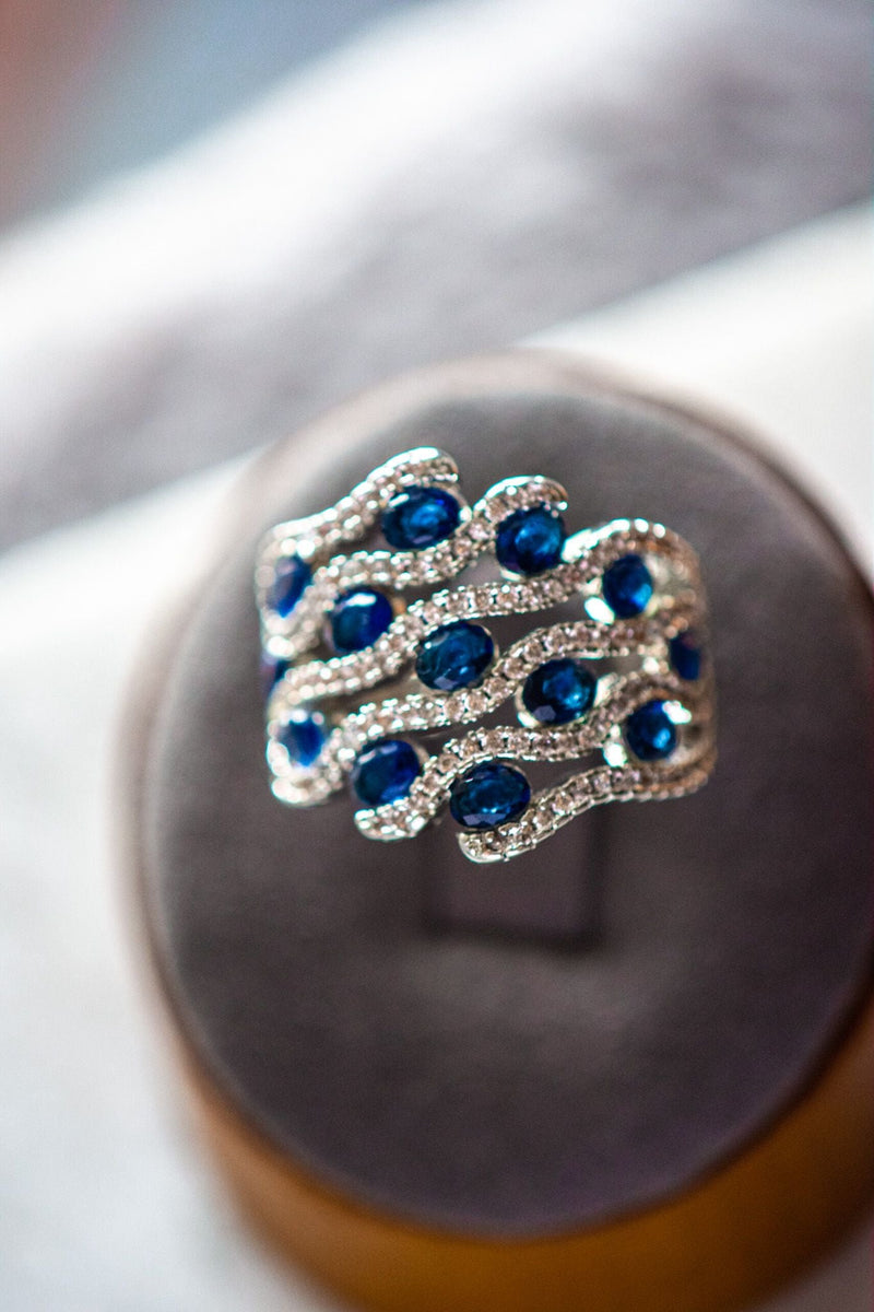 Lilith Blue Sapphire Sterling Silver Ring