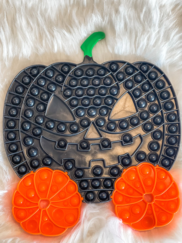 Extra Large Jack-O-Lantern Fidget Pop-It Sensory Toy Removable Puzzle Pieces