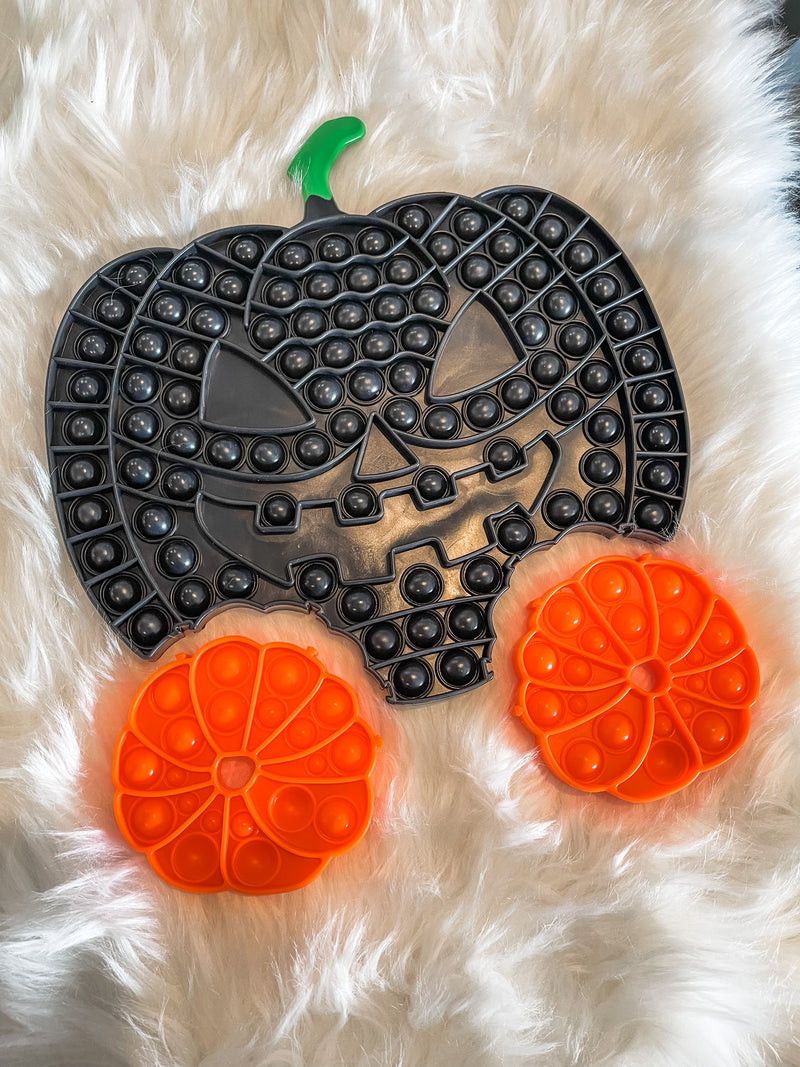 Extra Large Jack-O-Lantern Fidget Pop-It Sensory Toy Removable Puzzle Pieces