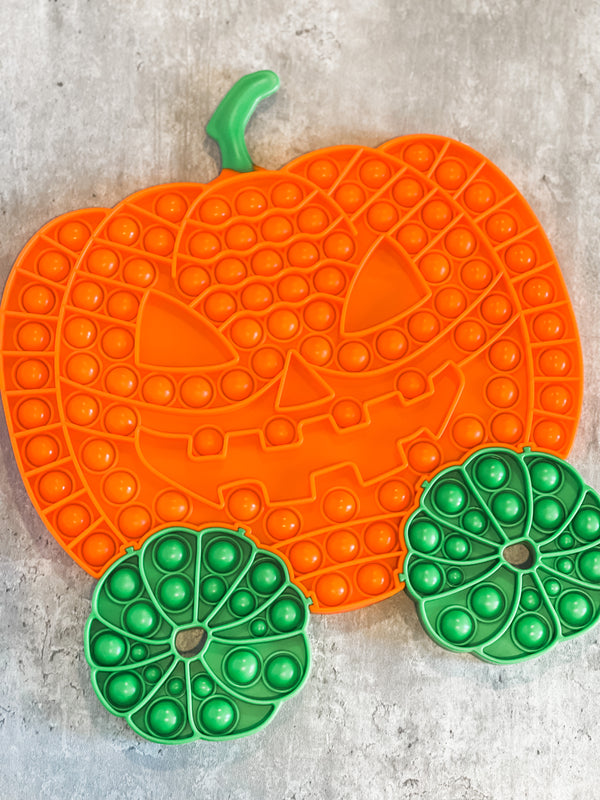 Extra Large Jack-O-Lantern Fidget Pop-It Sensory Toy Removable Puzzle Pieces