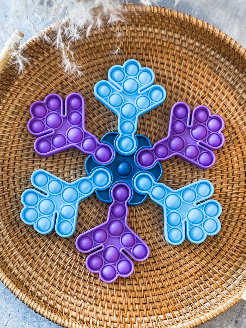 Christmas Snowflake Fidget Pop-It Toy