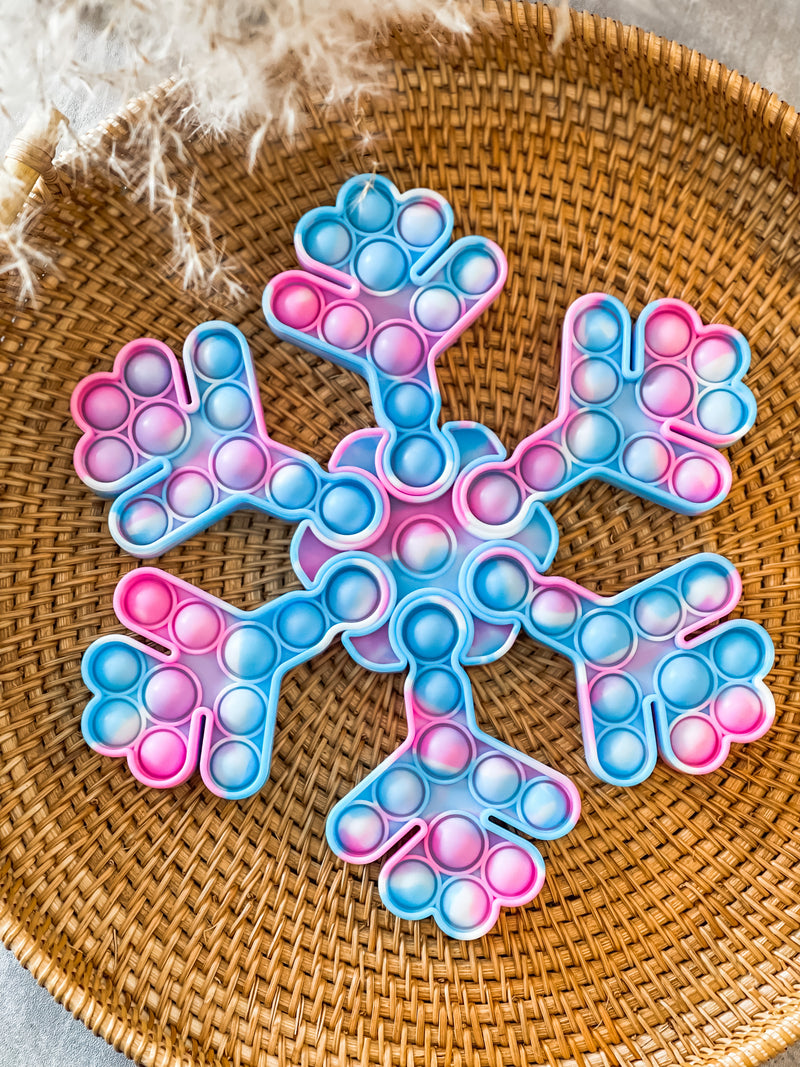 Christmas Snowflake Fidget Pop-It Toy