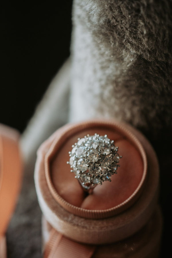 All My Life Clustered Stones Sterling Silver Ring