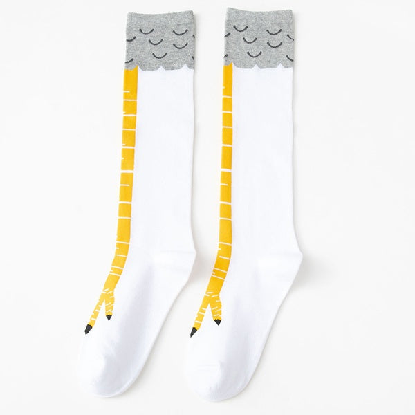 Chicken Feet Fitness Novelty Socks- Knee Length