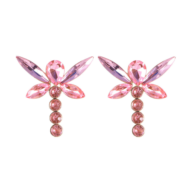 Genevieve -Champagne Crystal Stud Earrings