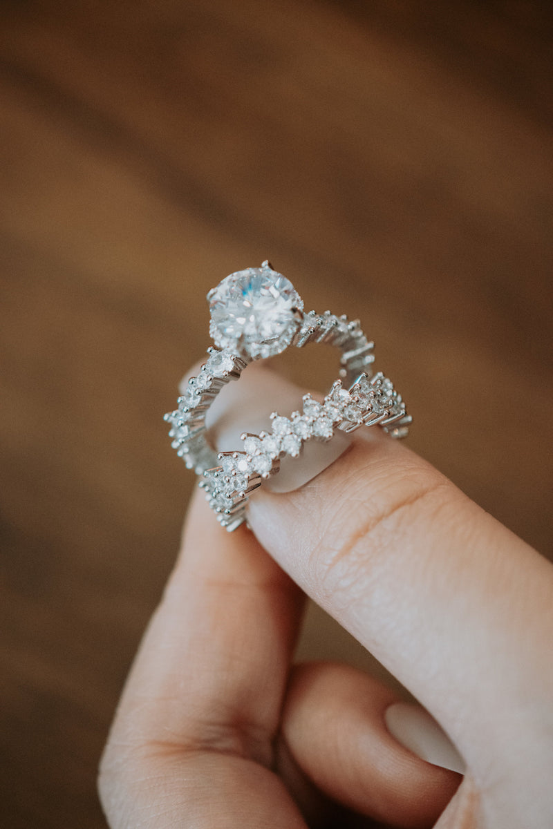 Run to You Sterling Silver Ring Set