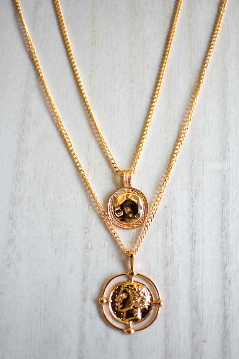 A1 Layered Necklace in Gold