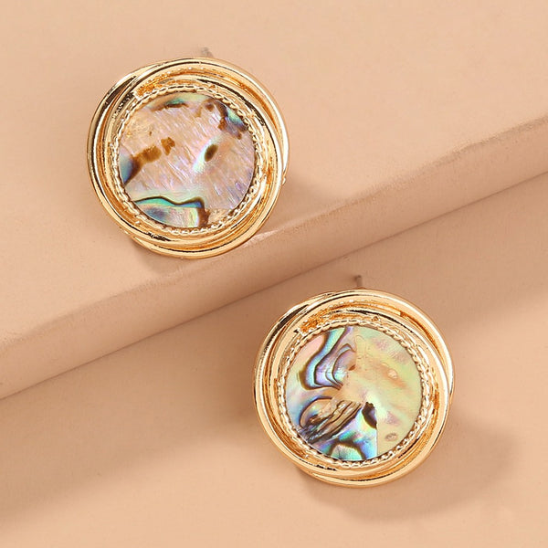 Kenzi - Stud Earring Natural Abalone Shell