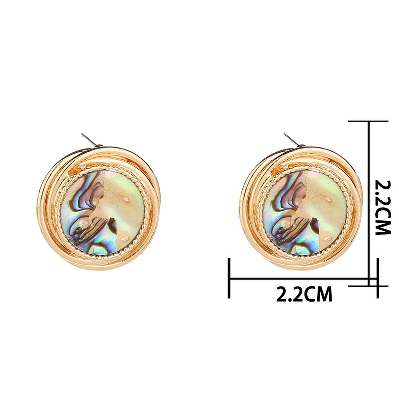 Kenzi - Stud Earring Natural Abalone Shell